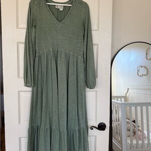 Anthropologie Saturday Sunday Arlington Tiered Midi Dress, XS, VGUC